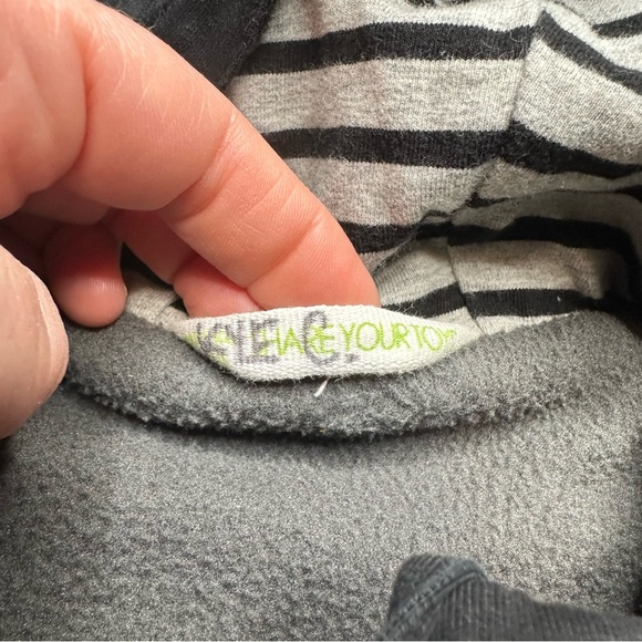 Peekaboo Beans Jacket Black & Grey Size 6 - Picture 9 of 16